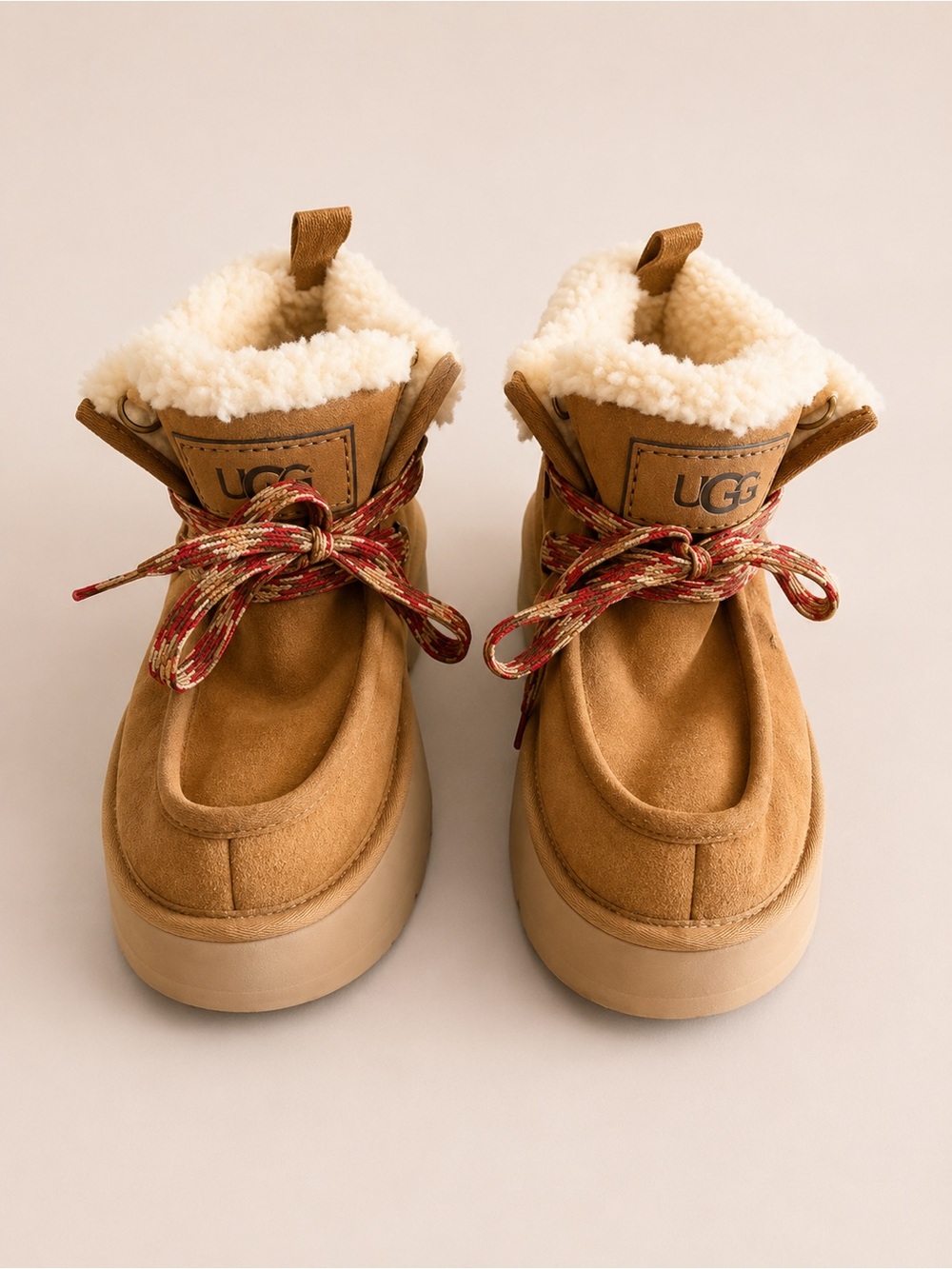 UGG Funkarra Cabin Cuff Platform Boots Chestnut Women’s 8